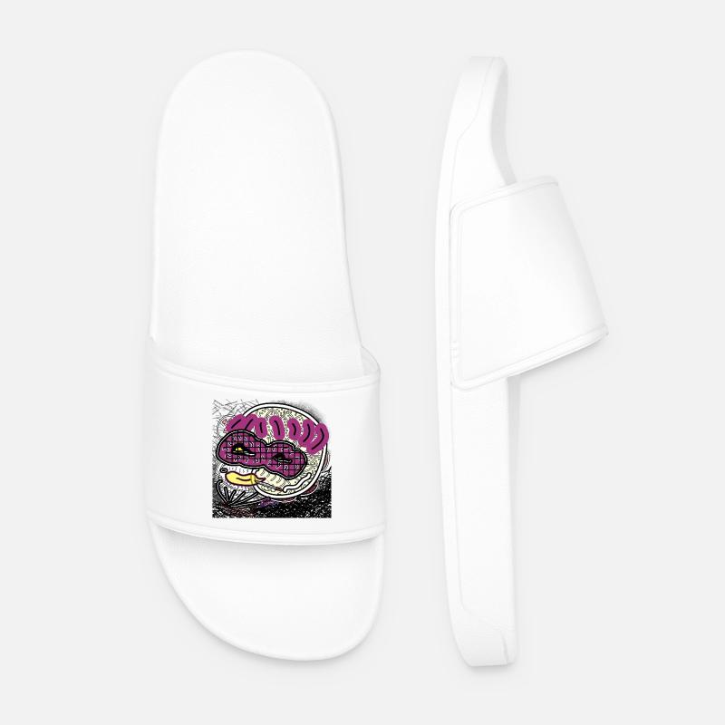 Comic man - Men’s Pool Sliders - white