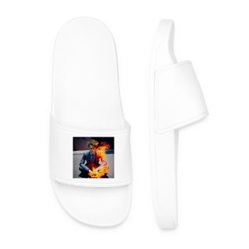 Burning Man 01 - Men’s Pool Sliders - white - Front
