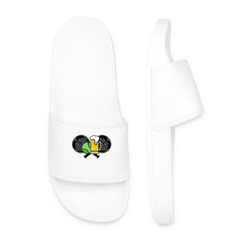 Racket Padel Sport Balls Padel Tennis - Men’s Pool Sliders - white - Front