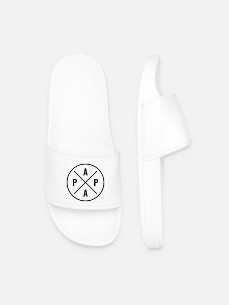 Papa - Männer Badelatschen - Weiß