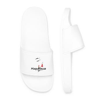 Make-up artist - Men’s Pool Sliders - white - Front