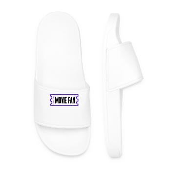 Movies Watch Movie Statement Cinema Night Streaming - Men’s Pool Sliders - white - Front