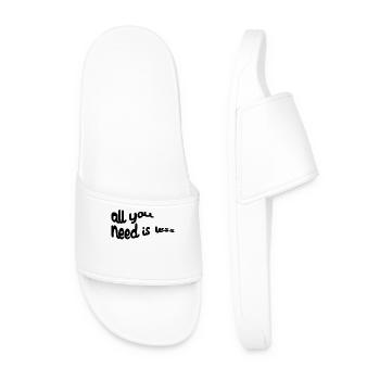 Earth Nature Conservation Statement Environmental Protection Environment - Men’s Pool Sliders - white - Front