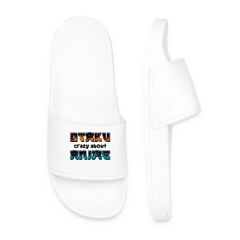 Otaku Statement Manga Comic Animation Japanese - Men’s Pool Sliders - white - Front