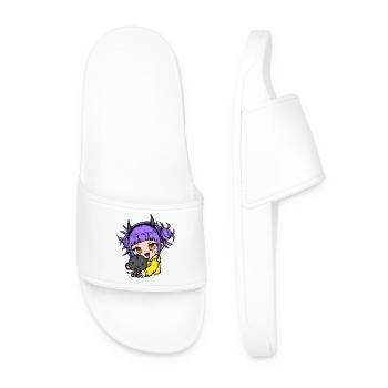 Mangastyle Anime Comic Manga Japan Animation - Men’s Pool Sliders - white - Front