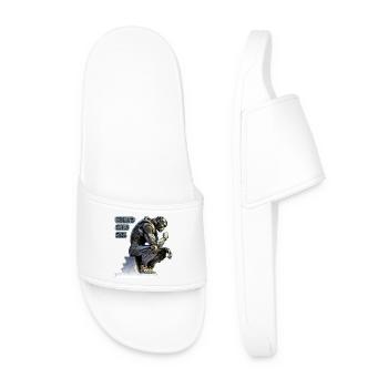 Cogito 02 - Cyborg Penseur Cogito Ergo Sum - Claquettes Homme - blanc - Devant
