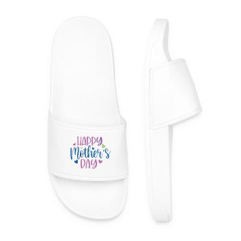 Happy Mother's Day - Men’s Pool Sliders - white - Front