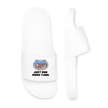 Aquarium Goldfish Statement Pets Pet - Men’s Pool Sliders - white - Front