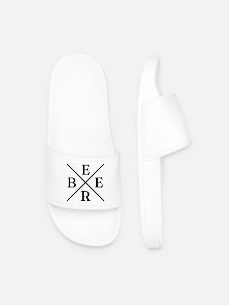 Beer Cross Logo - Männer Badelatschen - Weiß