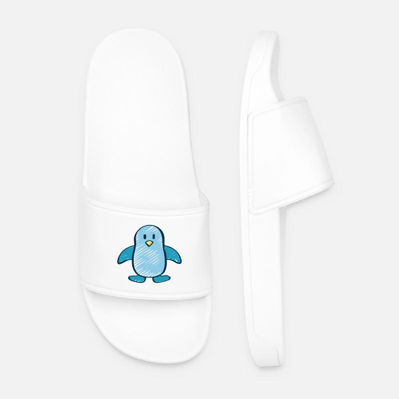 Pinguin - Männer Badelatschen - Weiß