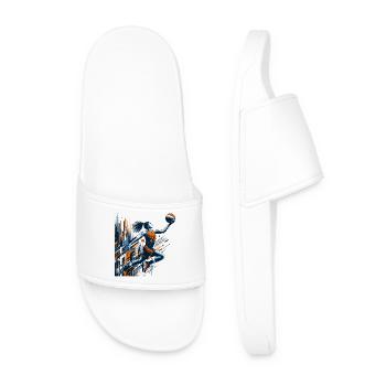Conception de dunk de basket-ball femme - Claquettes Homme - blanc - Devant