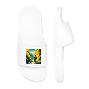 Highway to Yellow Glory - Men’s Pool Sliders - white - Front