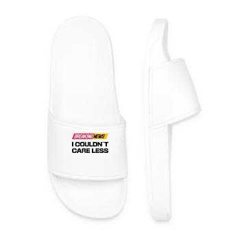 I don't care about the statement - Men’s Pool Sliders - white - Front