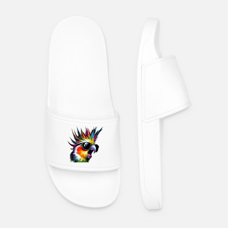 Crazy Nymph (01) - Männer Badelatschen - Weiß
