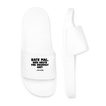 Je ne me soucie pas des dictons drôles - Claquettes Homme - blanc - Devant
