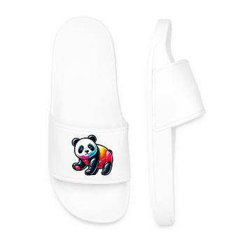 Panda - Männer Badelatschen - Weiß - Vorne