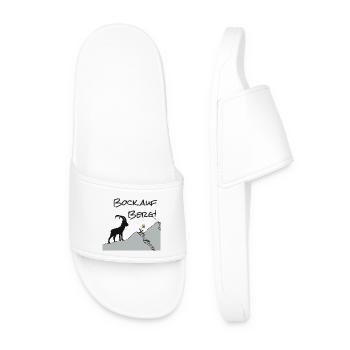 Fancy the mountain! For hikers and nature lovers... - Men’s Pool Sliders - white - Front