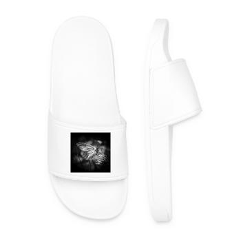 Schmetterling Nahaufnahme Poster Schwarz-Weiß - Männer Badelatschen - Weiß - Vorne