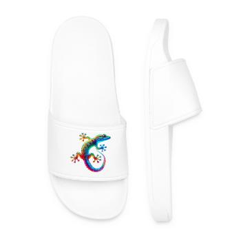 Gecko - Men’s Pool Sliders - white - Front
