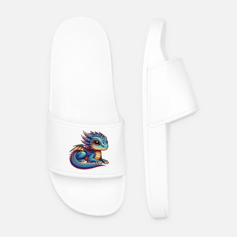 Dragon - Men’s Pool Sliders - white