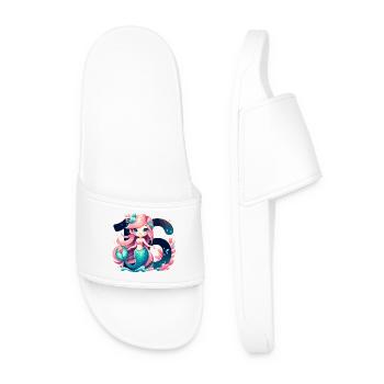 16 ans sirène doux cadeau d’anniversaire - Claquettes Homme - blanc - Devant