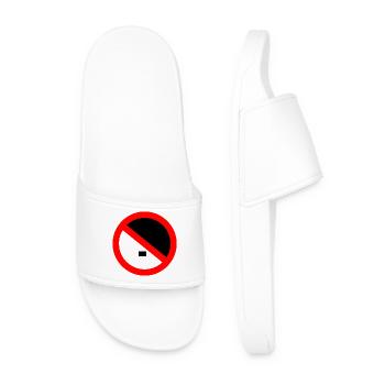 Contre la droite, contre les nazis - Claquettes Homme - blanc - Devant