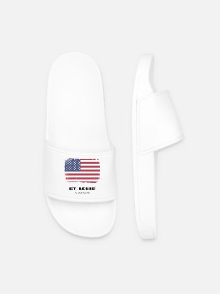 St. Louis, Missouri, USA - Men’s Pool Sliders - white