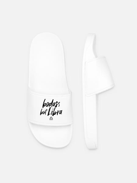 Astro Badass but Libra - Männer Badelatschen - Weiß