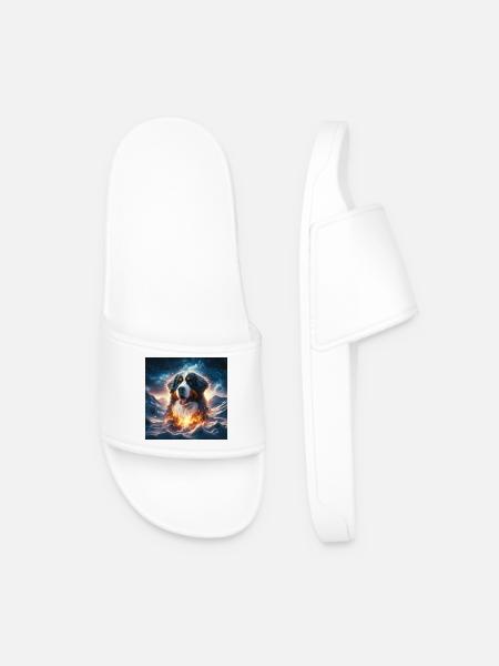 Bouvier bernois - Claquettes Homme - blanc