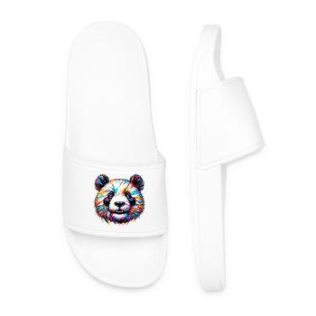Panda - Männer Badelatschen - Weiß - Vorne