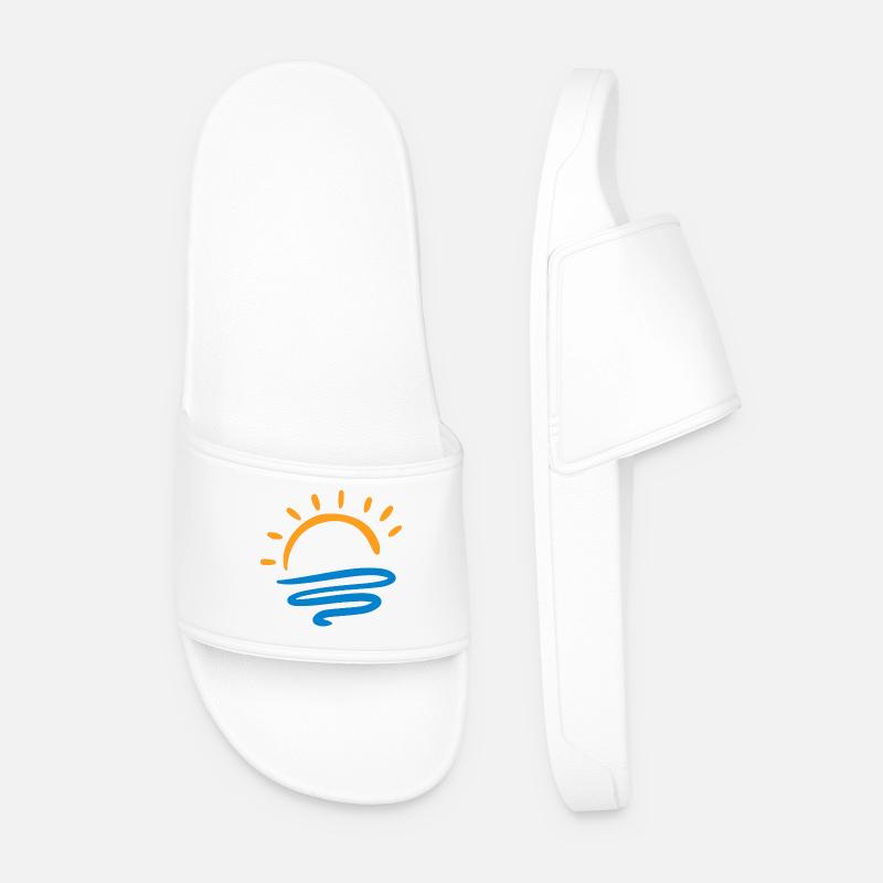 Sonne & Meer - Männer Badelatschen - Weiß