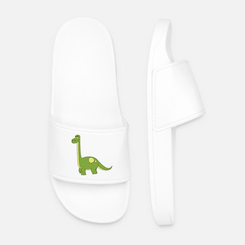Dino - Männer Badelatschen - Weiß