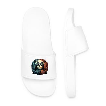 Muay Thai Thai Boxing Kickboxing Boxing Gift - Men’s Pool Sliders - white - Front