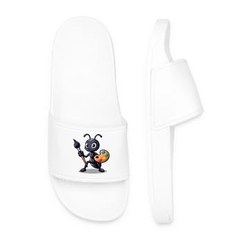 Fourmi artisane : l’illustrateur d’insectes - Claquettes Homme - blanc - Devant