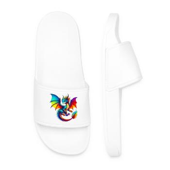 Dragon - Men’s Pool Sliders - white - Front