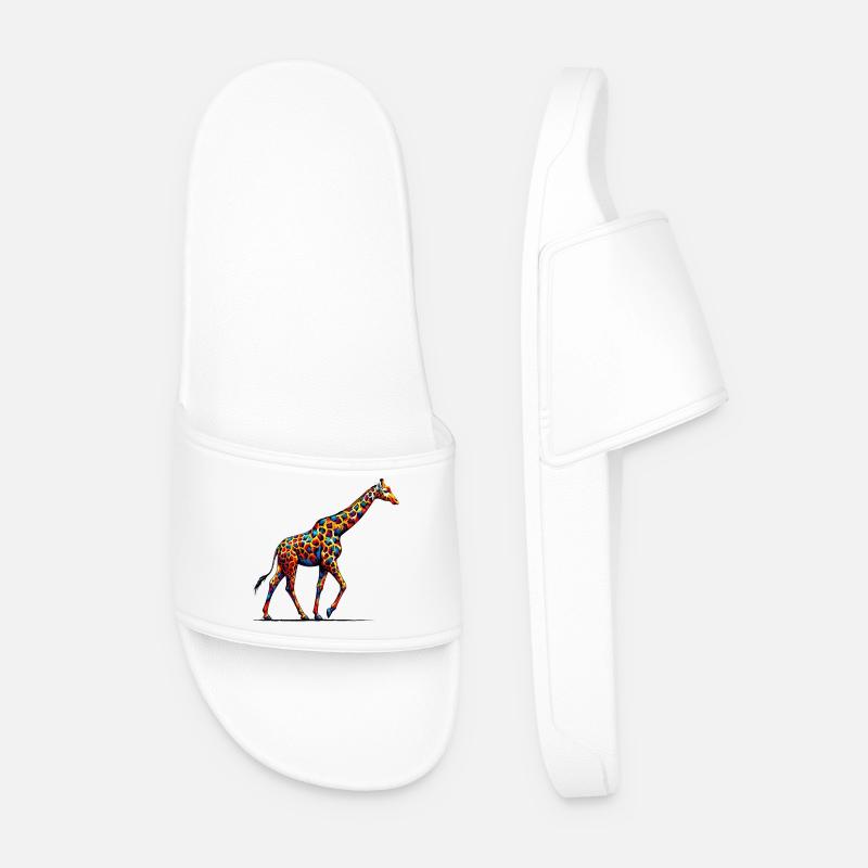 Giraffe - Männer Badelatschen - Weiß