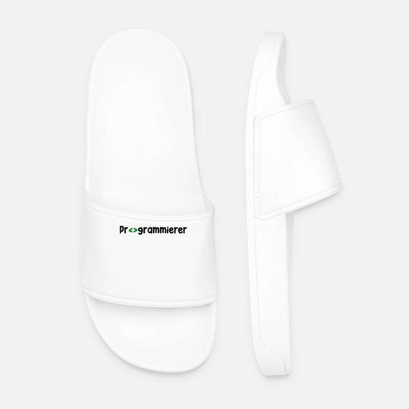 Programmierer Developer Webentwickler Skripting - Männer Badelatschen - Weiß