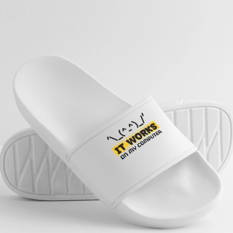 Coden Scripting Computer Geek Developer Statement Men’s Pool Sliders