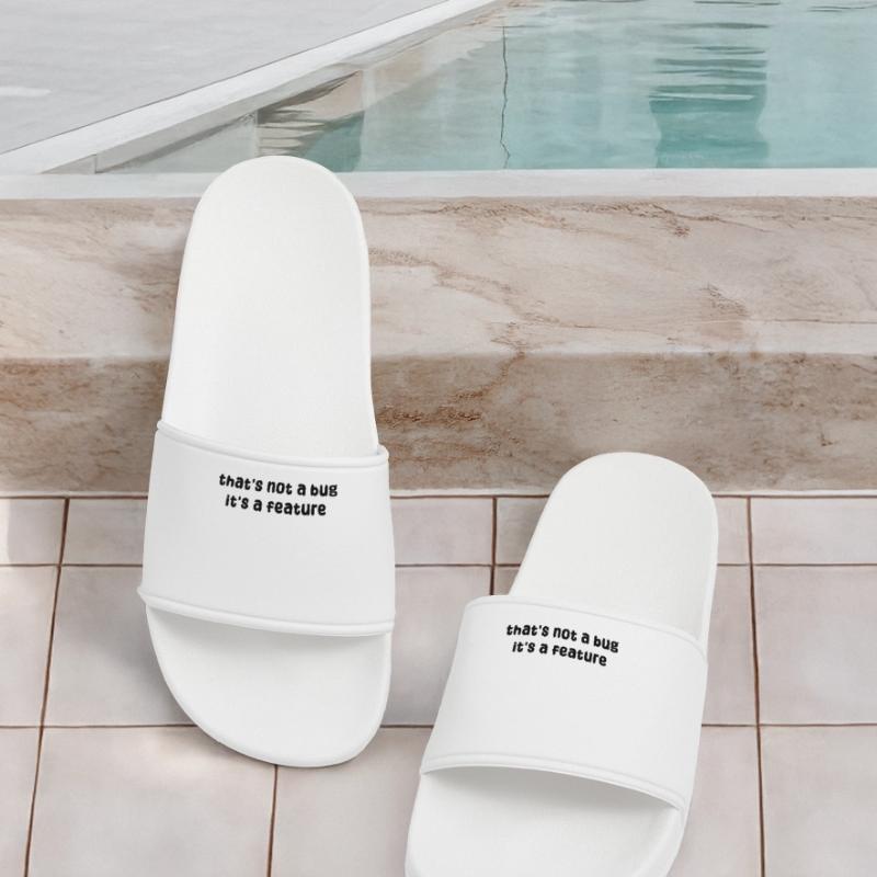 Developer Geek Bugs Code Computer Science Statement Men’s Pool Sliders