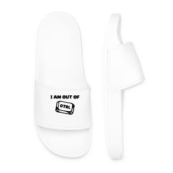 Software Developer Developer Statement Code Debug - Men’s Pool Sliders - white - Front