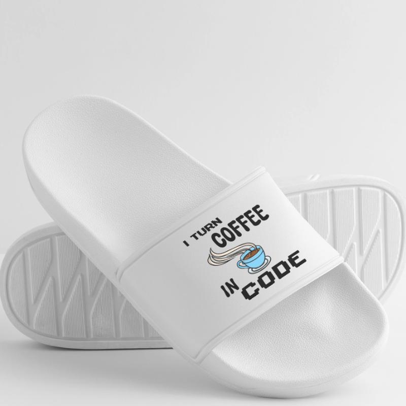 Programmeur de code Scripting Statement Développeur Claquettes Homme