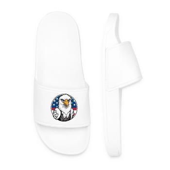 USA and USA Eagle - Men’s Pool Sliders - white - Front