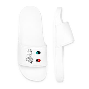 Nocturnal Crescent Duo - Men’s Pool Sliders - white - Front