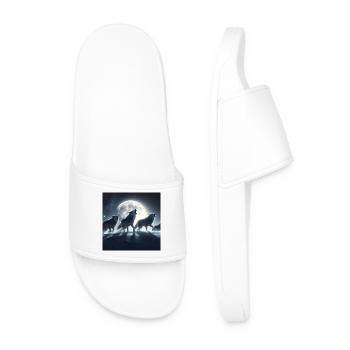 Le hurlement des loups - Claquettes Homme - blanc - Devant