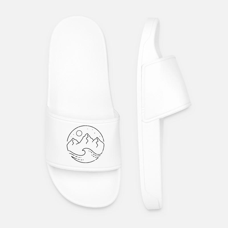 Informations de conception requises - Claquettes Homme - blanc