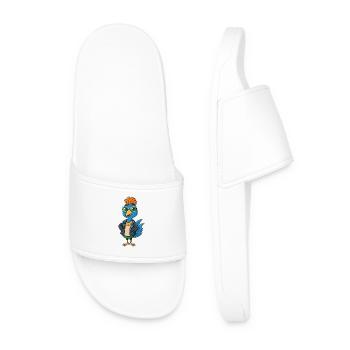 Lunettes de soleil Peacock Funny Cartoon Kawaii Jacket - Claquettes Homme - blanc - Devant