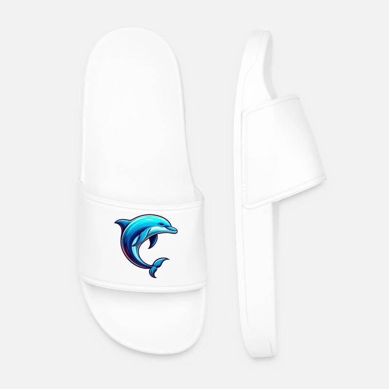 Dolphin - Men’s Pool Sliders - white