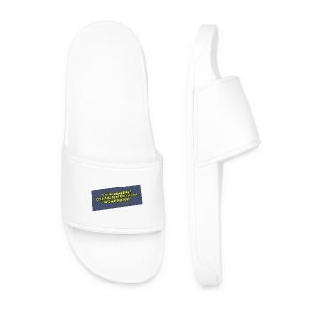 C'est pas ma faute si vous avez mauvais goût - Claquettes Homme - blanc - Devant