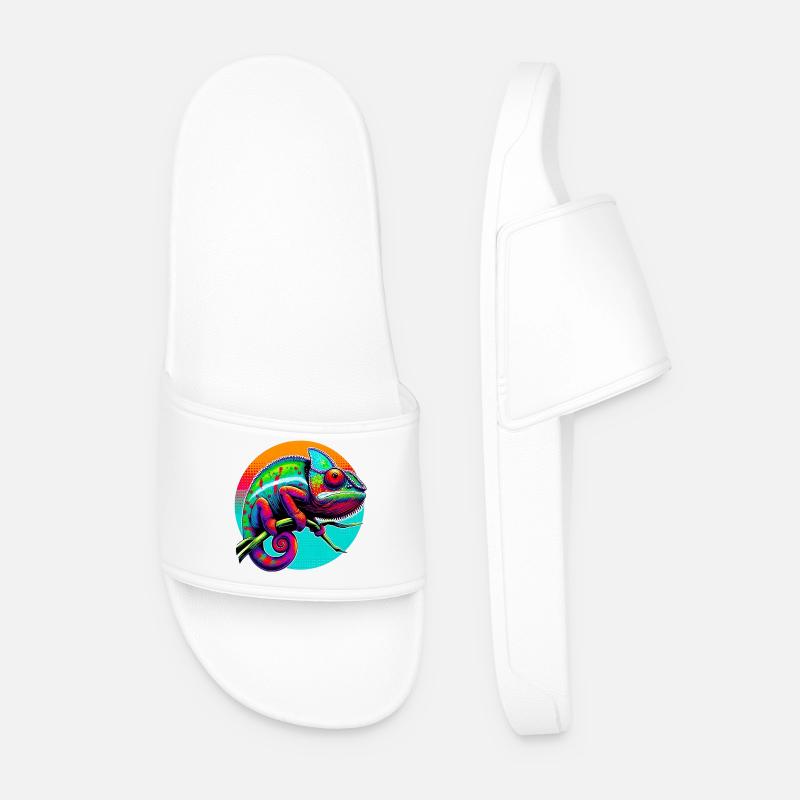 Chameleon - Men’s Pool Sliders - white