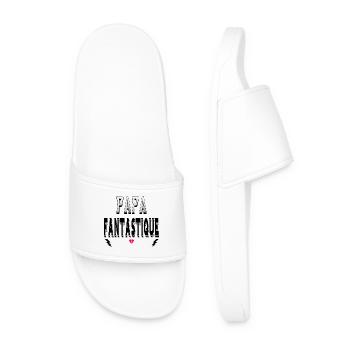 Papa Fantastique - Claquettes Homme - blanc - Devant